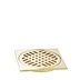 Brass square framed floor drain